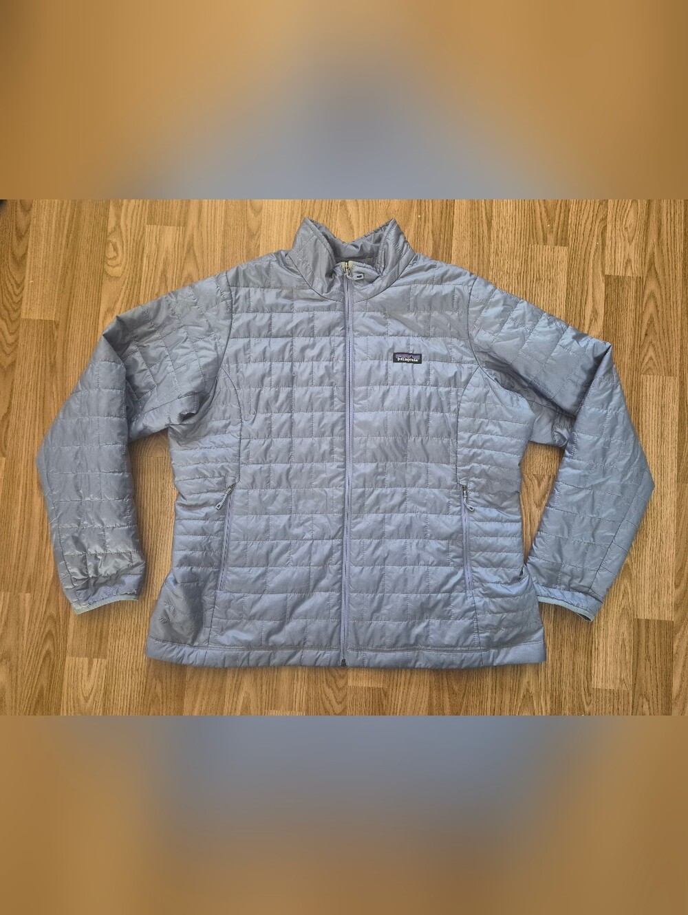 Patagonia Light Gray Women's Quilted Puffer Jacket
